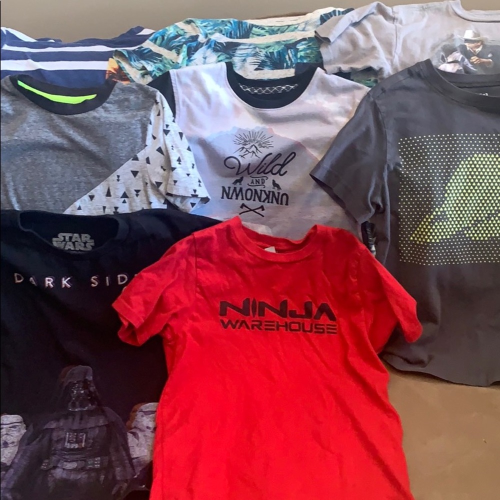 Boy t-shirt bundle, multi brands, size 7/8
